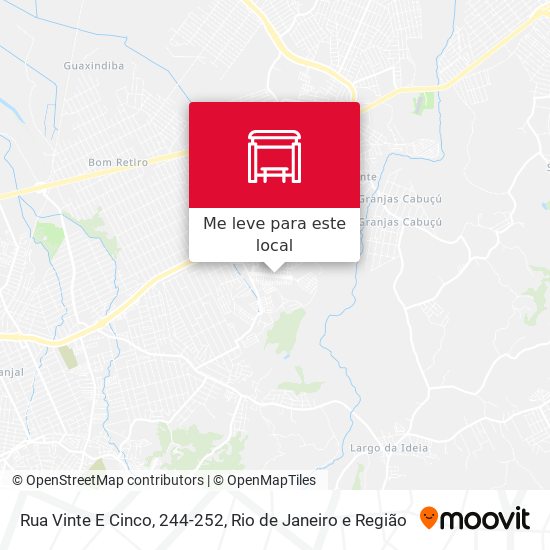 Rua Vinte E Cinco, 244-252 mapa