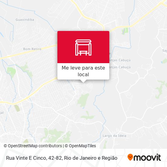 Rua Vinte E Cinco, 42-82 mapa