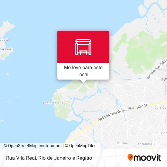 Rua Vila Real mapa