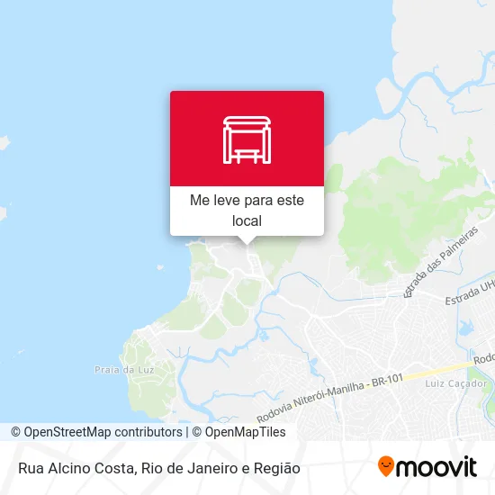 Rua Alcino Costa mapa