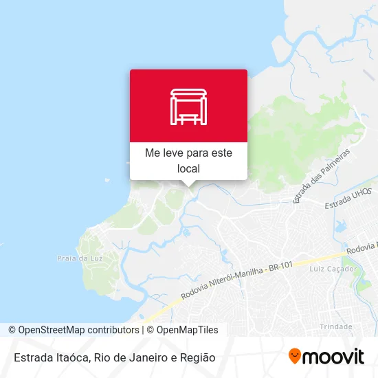 Estrada Itaóca mapa