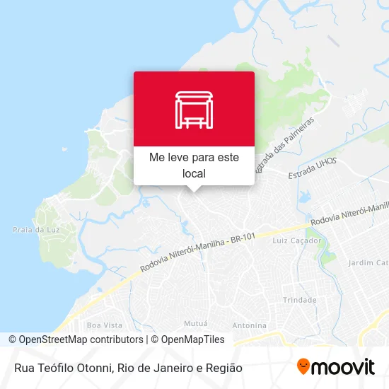 Rua Teófilo Otonni mapa