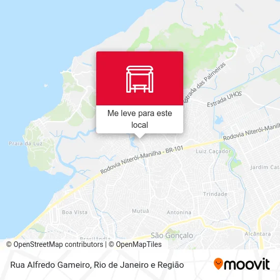 Rua Alfredo Gameiro mapa