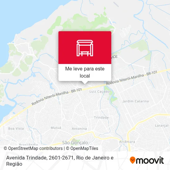 Avenida Trindade, 2601-2671 mapa