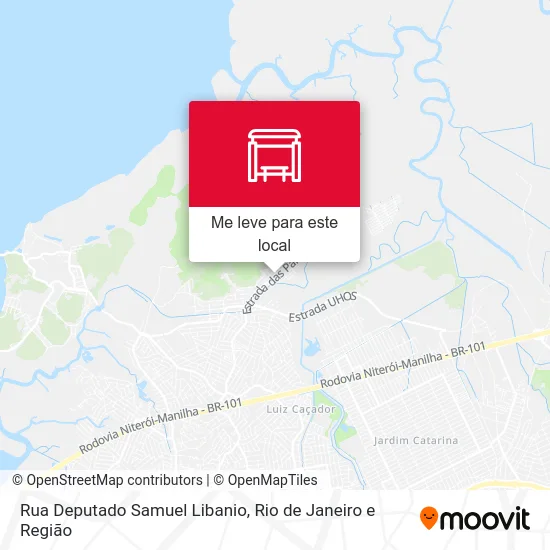 Rua Deputado Samuel Libanio mapa