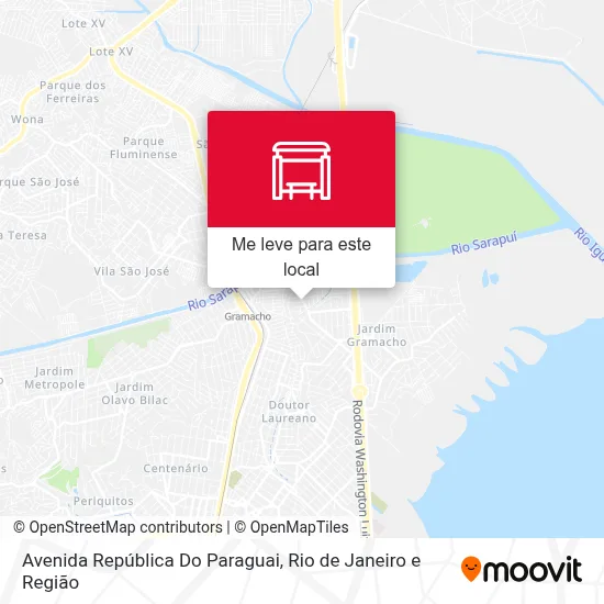 Avenida República Do Paraguai mapa