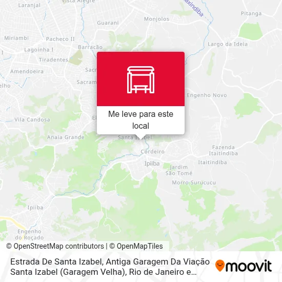 Estrada De Santa Izabel, Antiga Garagem Da Viação Santa Izabel (Garagem Velha) mapa