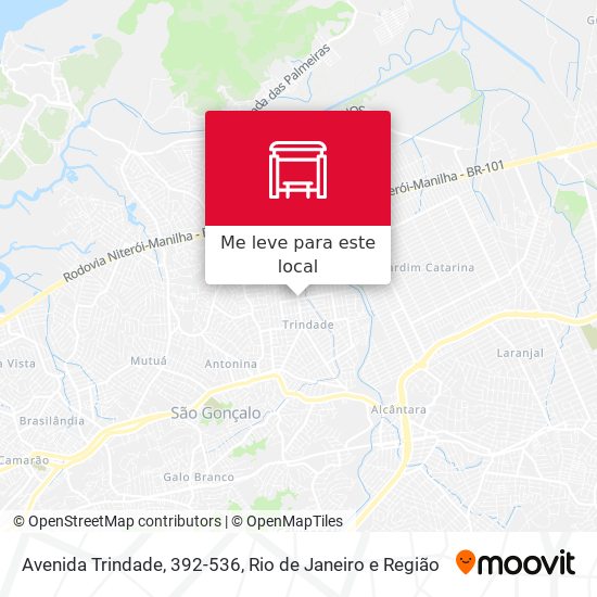 Avenida Trindade, 392-536 mapa