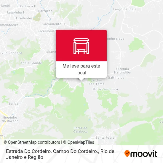 Estrada Do Cordeiro, Campo Do Cordeiro. mapa