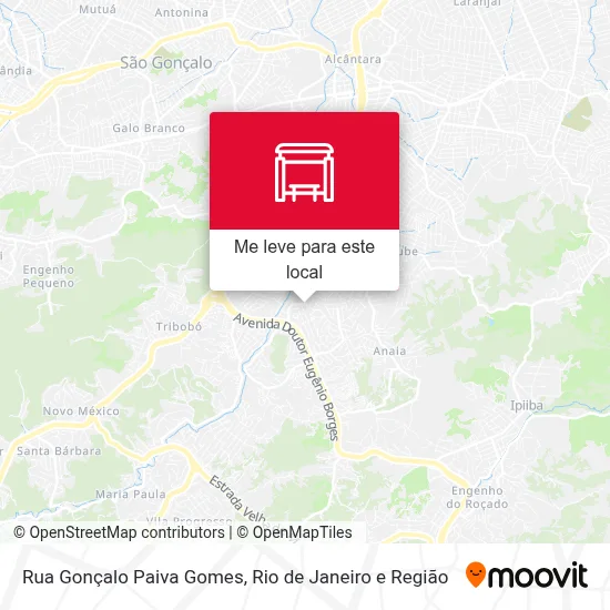 Rua Gonçalo Paiva Gomes mapa