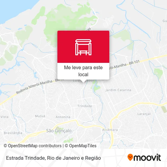 Estrada Trindade mapa