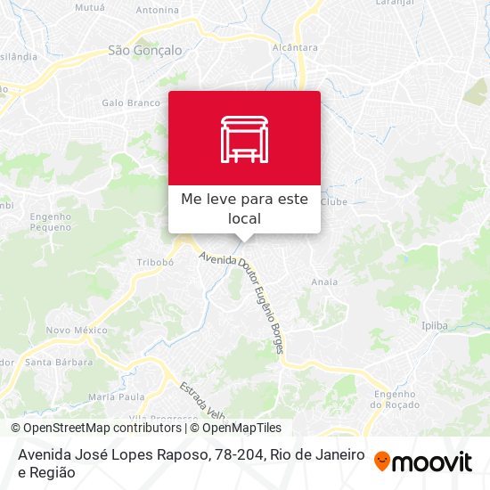 Avenida José Lopes Raposo, 78-204 mapa