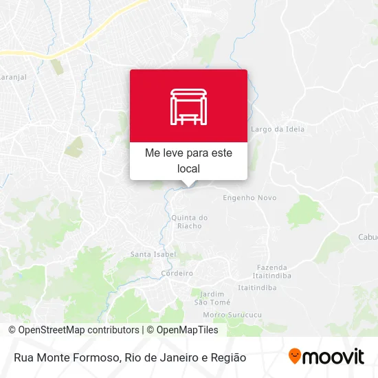 Rua Monte Formoso mapa