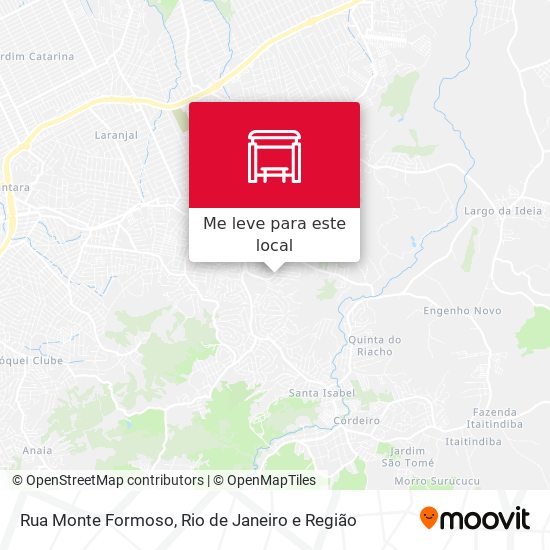 Rua Monte Formoso mapa