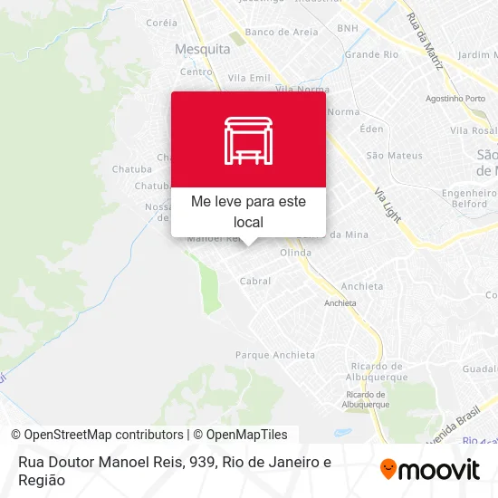 Rua Doutor Manoel Reis, 939 mapa