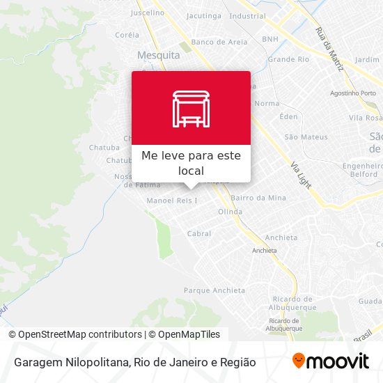 Garagem Nilopolitana mapa