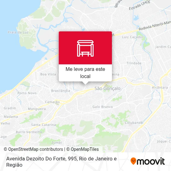 Avenida Dezoito Do Forte, 995 mapa