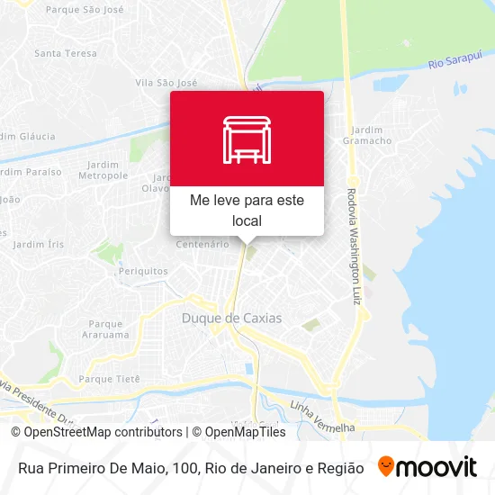 Rua Primeiro De Maio, 100 mapa