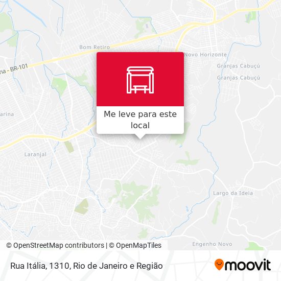 Rua Itália, 1310 mapa