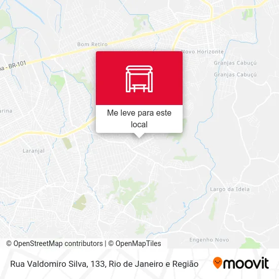 Rua Valdomiro Silva, 133 mapa