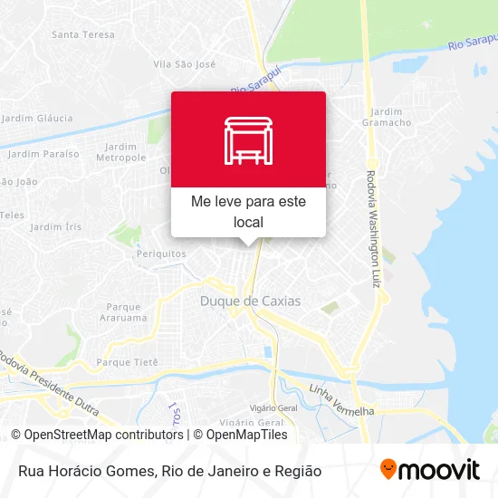 Rua Horácio Gomes mapa