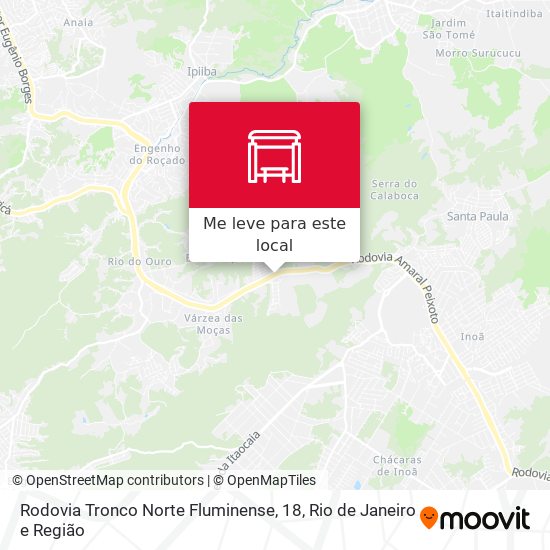 Rodovia Tronco Norte Fluminense, 18 mapa