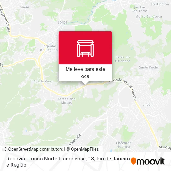 Rodovia Tronco Norte Fluminense, 18 mapa
