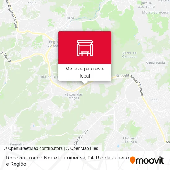 Rodovia Tronco Norte Fluminense, 94 mapa