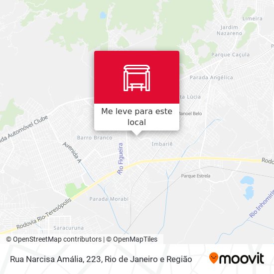 Rua Narcisa Amália, 223 mapa