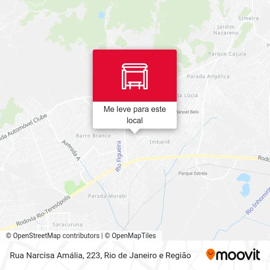 Rua Narcisa Amália, 223 mapa