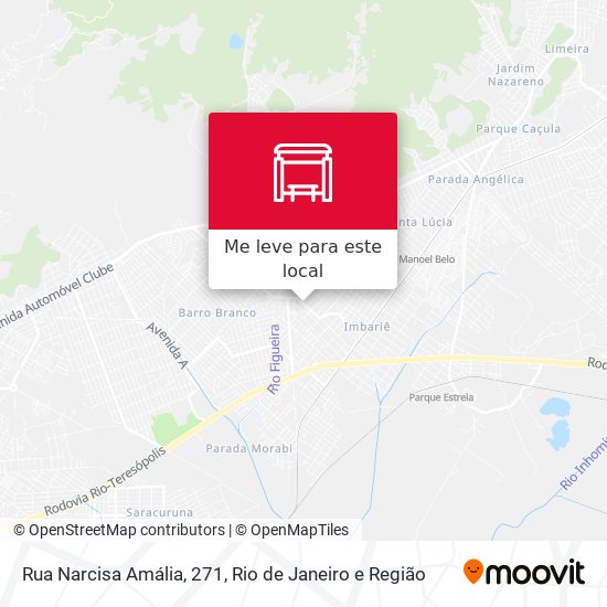 Rua Narcisa Amália, 271 mapa