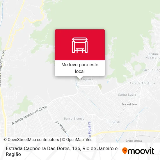Estrada Cachoeira Das Dores, 136 mapa