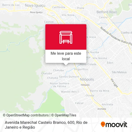 Avenida Marechal Castelo Branco, 600 mapa