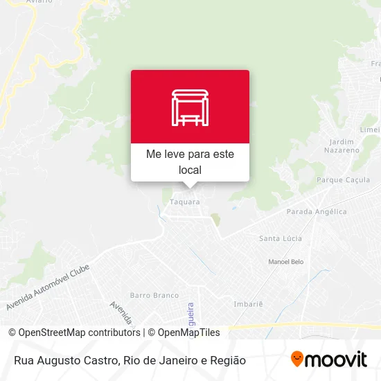 Rua Augusto Castro mapa