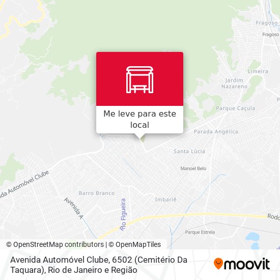 Avenida Automóvel Clube, 6502 (Cemitério Da Taquara) mapa