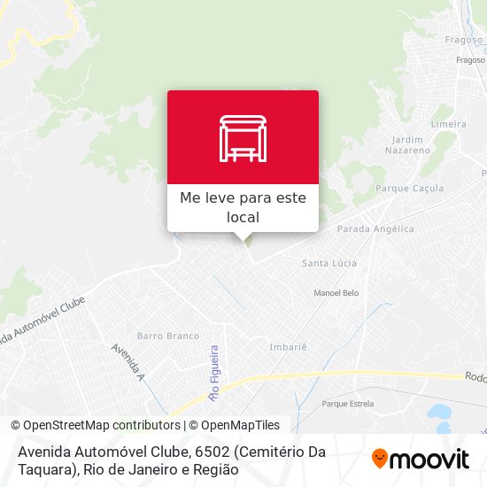 Avenida Automóvel Clube, 6502 (Cemitério Da Taquara) mapa