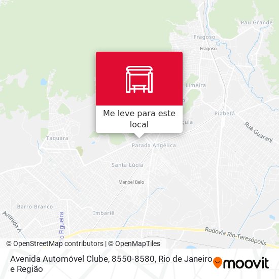 Avenida Automóvel Clube, 8550-8580 mapa