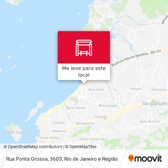 Rua Ponta Grossa, 3603 mapa