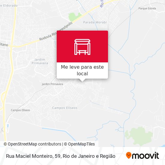 Rua Maciel Monteiro, 59 mapa