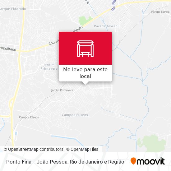 Ponto Final - João Pessoa mapa