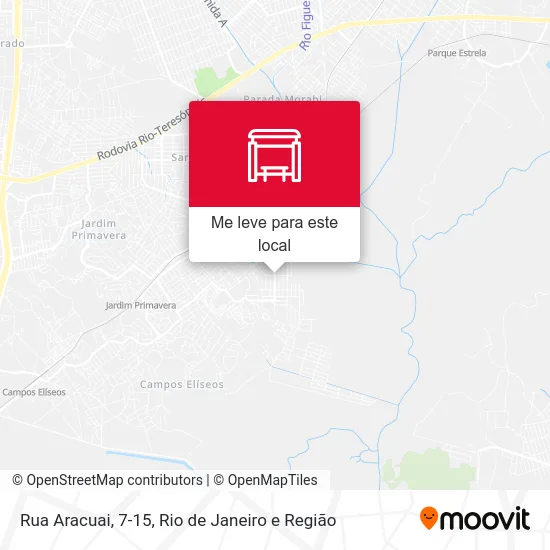 Rua Aracuai, 7-15 mapa