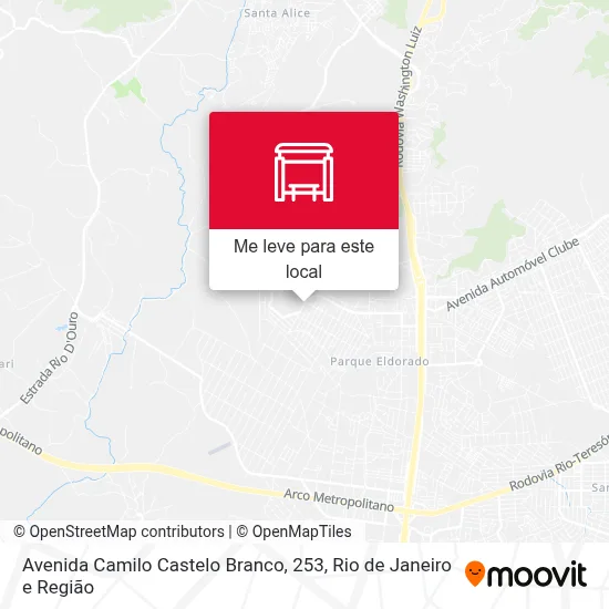 Avenida Camilo Castelo Branco, 253 mapa