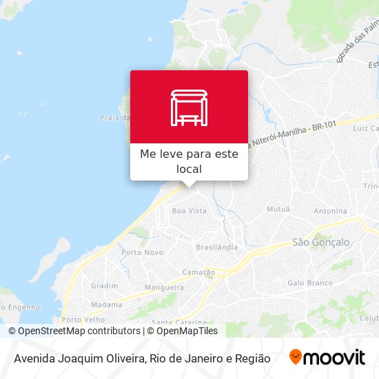 Avenida Joaquim Oliveira mapa