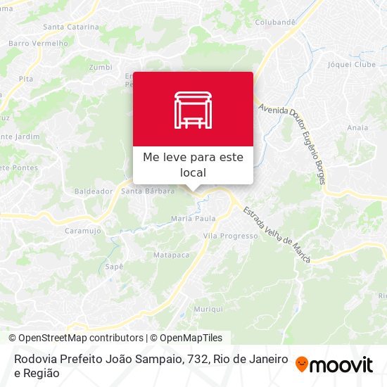 Rodovia Prefeito João Sampaio, 732 mapa