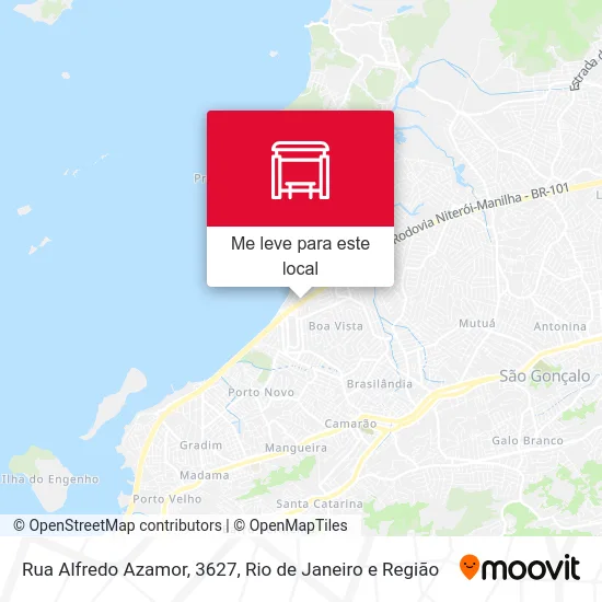 Rua Alfredo Azamor, 3627 mapa
