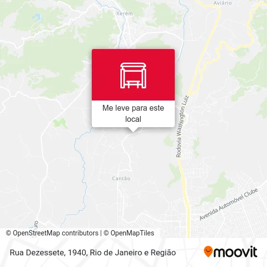 Rua Dezessete, 1940 mapa