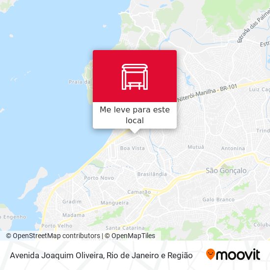 Avenida Joaquim Oliveira mapa