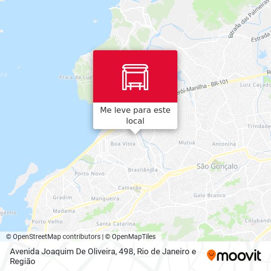 Avenida Joaquim De Oliveira, 498 mapa