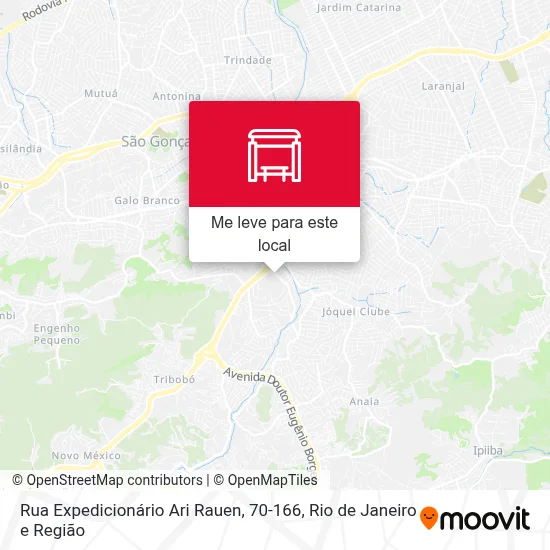 Rua Expedicionário Ari Rauen, 70-166 mapa