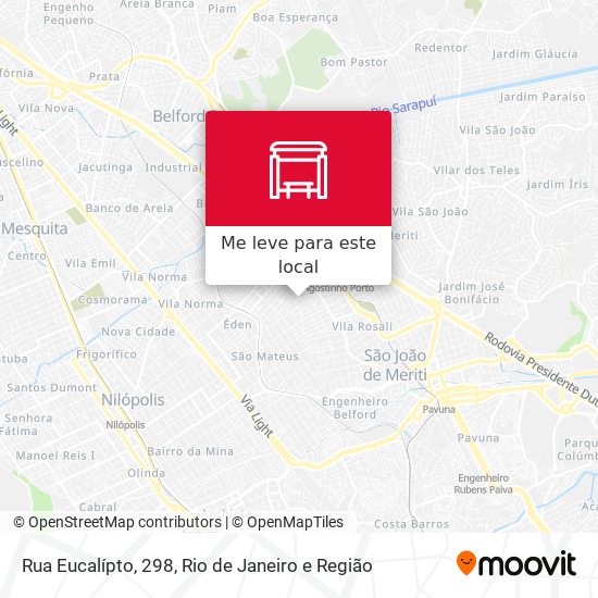 Rua Eucalípto, 298 mapa
